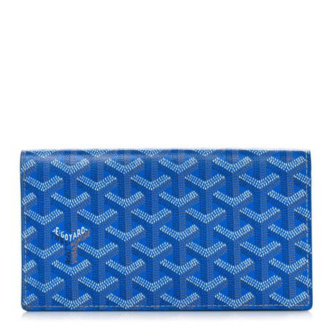 GOYARD Goyardine Richelieu Wallet Sky Blue 